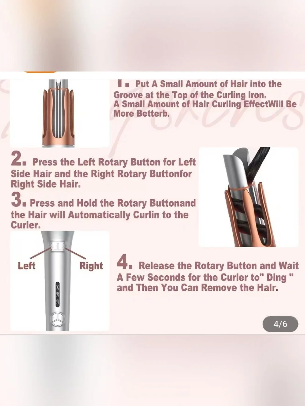 Curling Wand – Women’s Hair Styling Tool It-Curl One-Touch Instant Curler